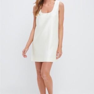 Tuckernuck ivory dupioni mollie dress